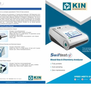 KIN DIAGNOSTICS Fully Automatic ABG Machine Blood Gas Analyzer, For Hospital
