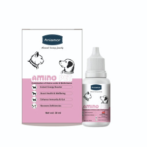 Pet Supplements Aminopet Drops- Aniamor -Amino Acids and Multivitamin drops- 30ml, Pets, Packaging Type: Bottle