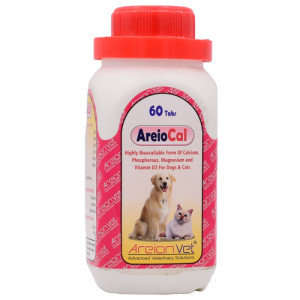 AreioCal Calcium Tablet for Dogs and Cats, Packaging Type: Plastic Bottle
