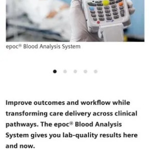 Fully Automatic Epoc Blood Gas Analyser Siemens Healthineers, For Hospital, User Input: Touch