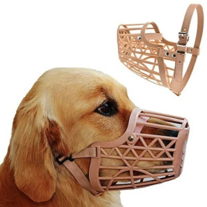 BURAQ 5pcs/Set Plastic Dog Muzzle, Anti Bite Adjustable Pet Basket