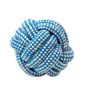 Cotton Rope Braided Ball Play Fetch Toy for Small to Medium Dogs Interactive Rope Toy to Play