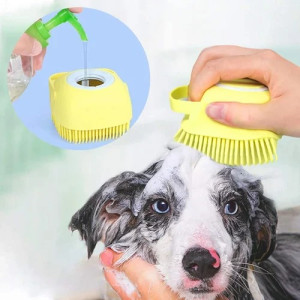 Dog Bath Brush Shampoo Dispenser