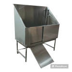 Silver Color Dog Bath Tub
