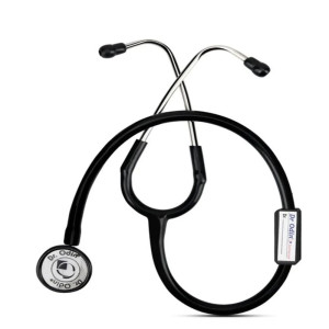Single Sided Dr Odin Black Stethoscope, Tunable