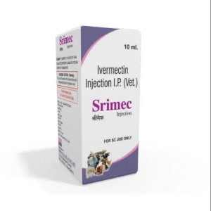10 ml Srimec Ivermectin Veterinary Injection IP