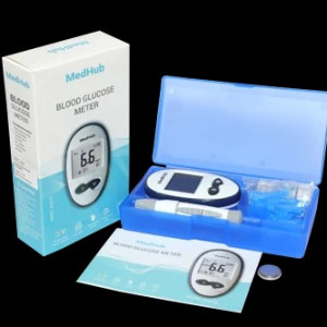 MedHub Blood Glucose Meter Kit, 1000 Test, Model Name/Number: Glm 76
