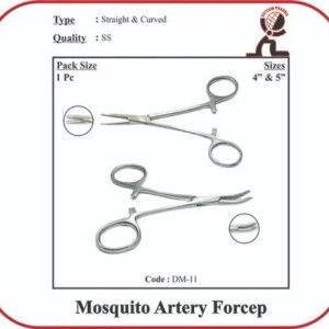 Stainless Steel Mosquito Artery Forcep, For Veterinary Purpose