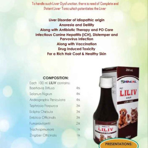 Liliv Pet Liver Tonic for Dog and Cat