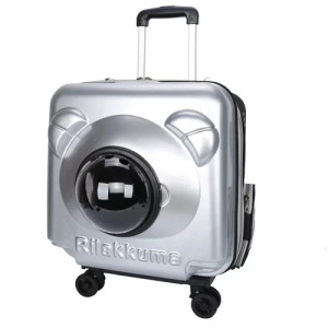 PetGains Airline Approved Large Space Breathable Pet Trolley Cat Dog Carrier