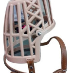Beige Color Plastic Dog Muzzle