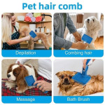PVC Blue Dog Hair Comb slicker Brush