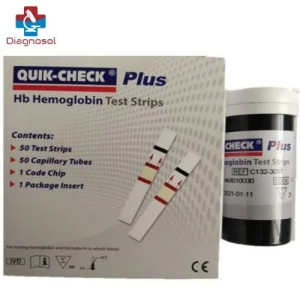Acon Quick-Check Plus Hemoglobin Hb Test Strips, For Laboratory Use