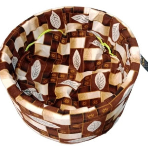 Round Bucket Dog Bed