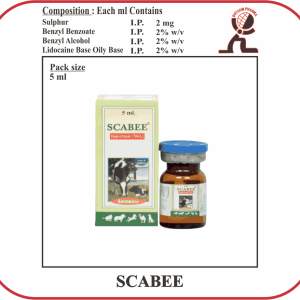 Sulphur 2 mg Injection Brand-Scabee, For Veterinary Use, Dotcom Pharma