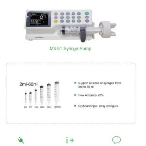 Healoxy Syringe Infusion Pump, For Bulk Fluid Injection, 50 ml