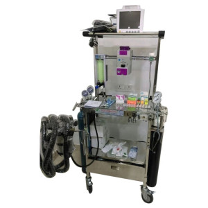 MN Life Stainless Steel Portable Anesthesia Machine, For Hospital And Clinical