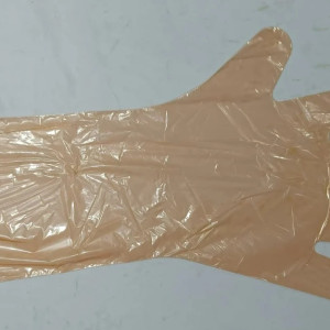 Brown HPDE Veterinary Hand Gloves, Powder Free