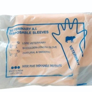 LDPE Veterinary Hand Gloves, Powdered