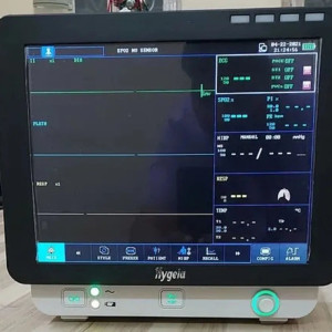 Brand: Hygeia Veterinary Multiparameter Monitor Eva-X Model, Display Size: 12.1